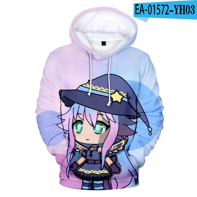 Jogo gacha vida hoodie roupas kawaii topos hoodie feminino harajuku gacha  vida fora do ombro moletom femme meninas mulher - AliExpress