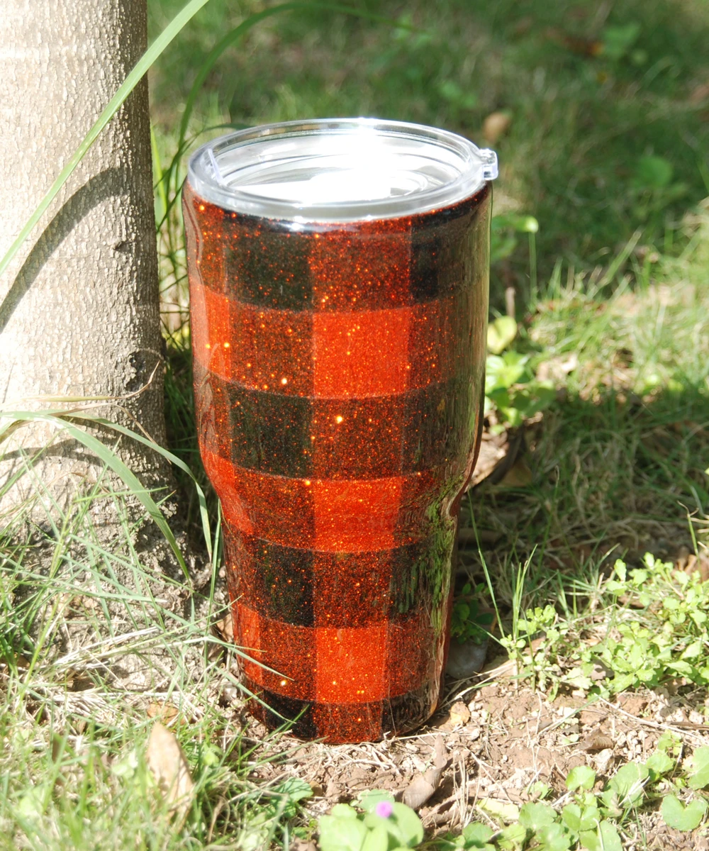 plaid tumbler