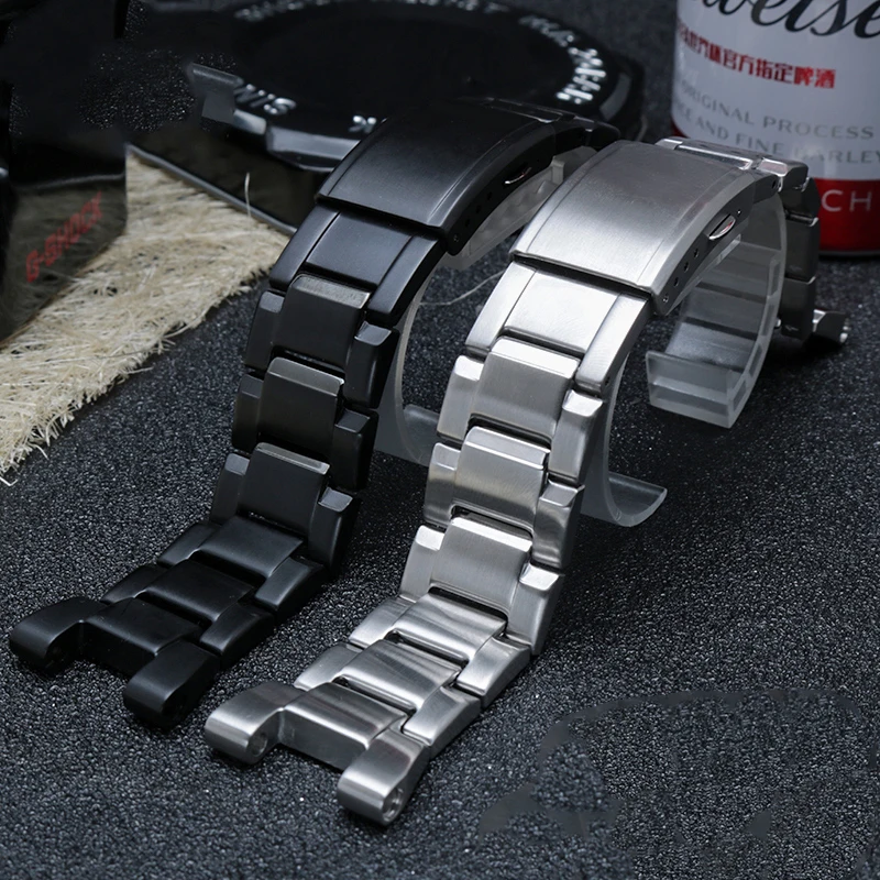 Нержавеющая сталь ремешок для наручных часов с оптическими зумом Casio G SHOCK GST W300 400G