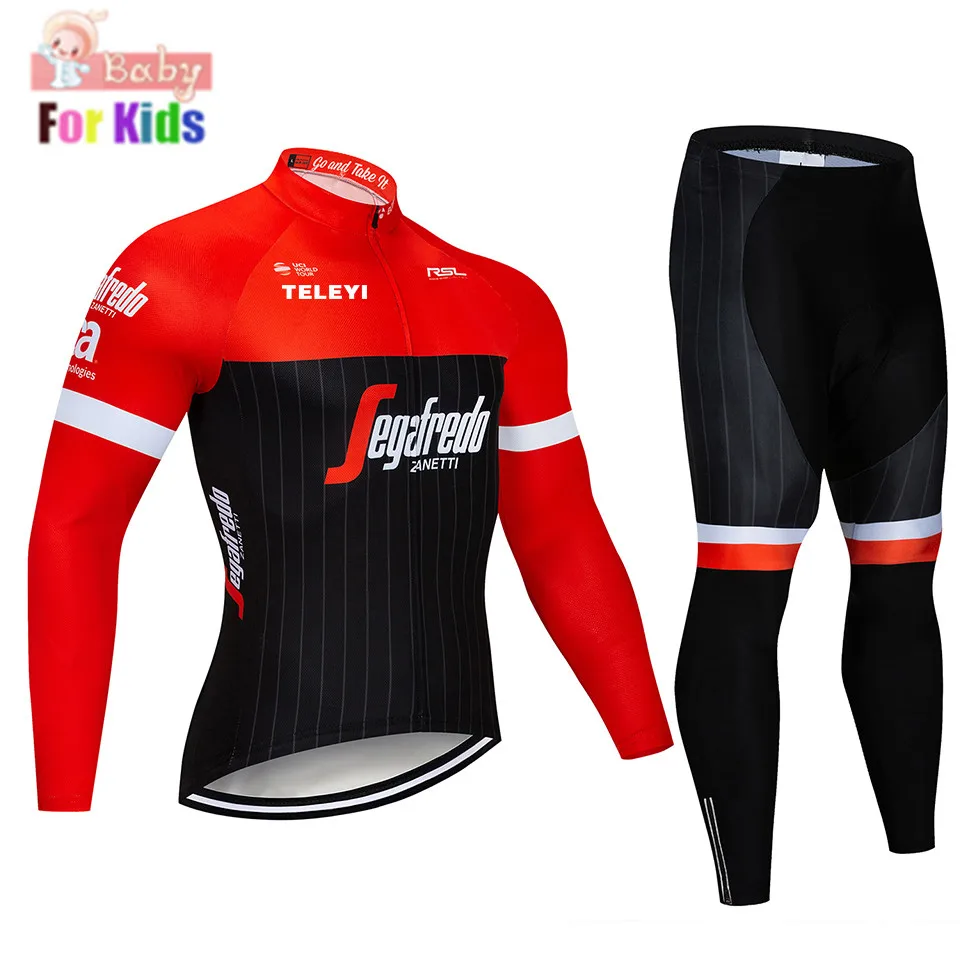 Новая команда трекинга Pro, Детские майки для велоспорта, комплект с длинными рукавами для гонок, MTB Maillot, длинная детская велосипедная одежда, Ropa bicicleta