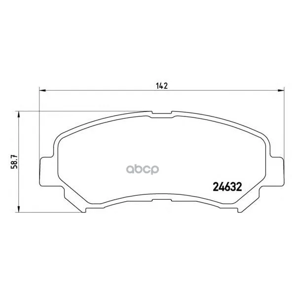 Колодки Тормозные Передние Brembo P56062 Brembo арт. P56062