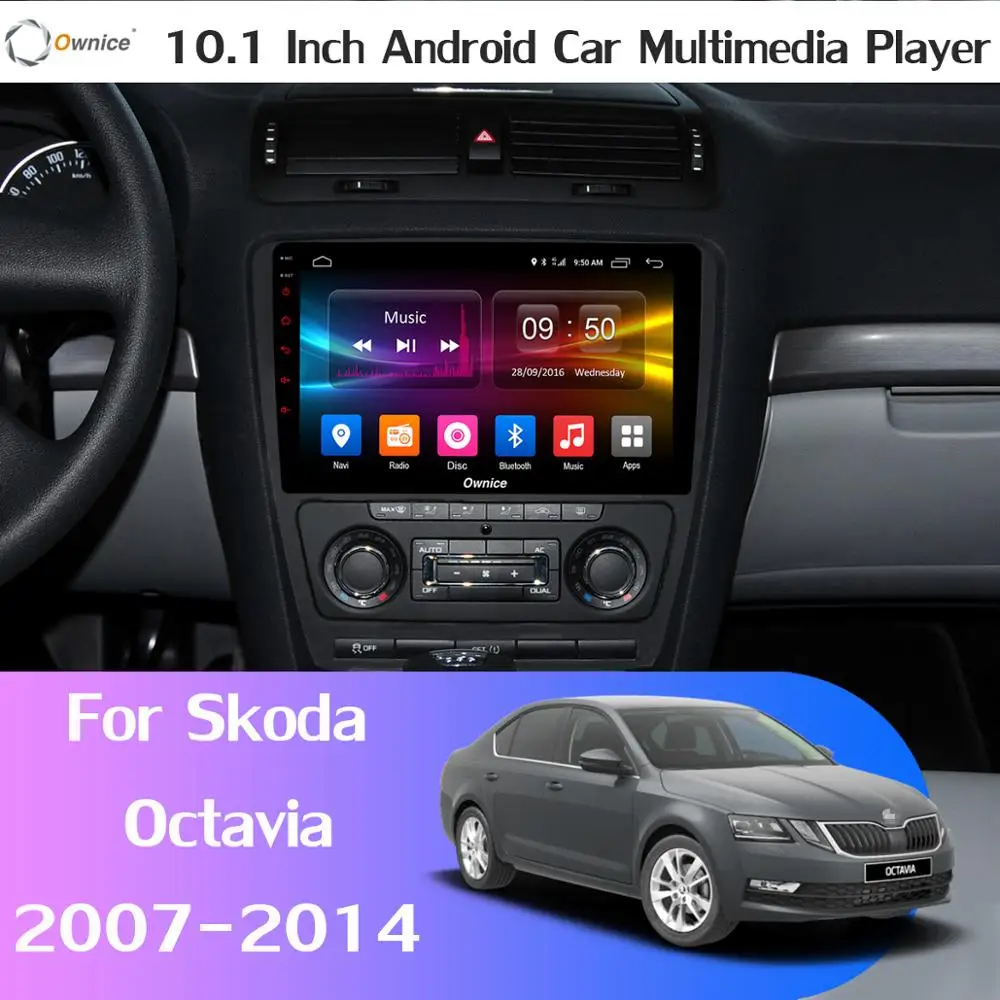 Flash Deal 360° Camera 4G SIM Android 9.0 4G+64G DSP SPDIF CarPlay GPS Navigation  Radio Car Multimedia Player for Skoda Octavia 2007-2014 1