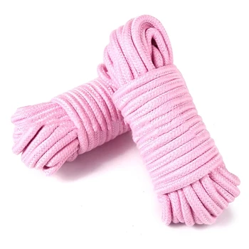 5m/ 10m/ 20m Cotton Rope Female Adult Sex products Slaves BDSM Bondage Soft Rope Adult Games Binding Rope Role-Playing Sex Toy 6