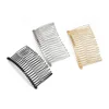 10pcs/lot Black Iron Silver Color 7.5 * 3.6cm 20 Teeth DIY Hair Accessories Hair Supplies Steel Plate Inserted Comb Hair Comb ► Photo 1/6