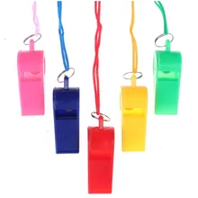 Пластиковый свисток цвета Экологически чистый с веревкой свисток открытый спасательный инструктор выживания фанатов Детей Пластик Wh