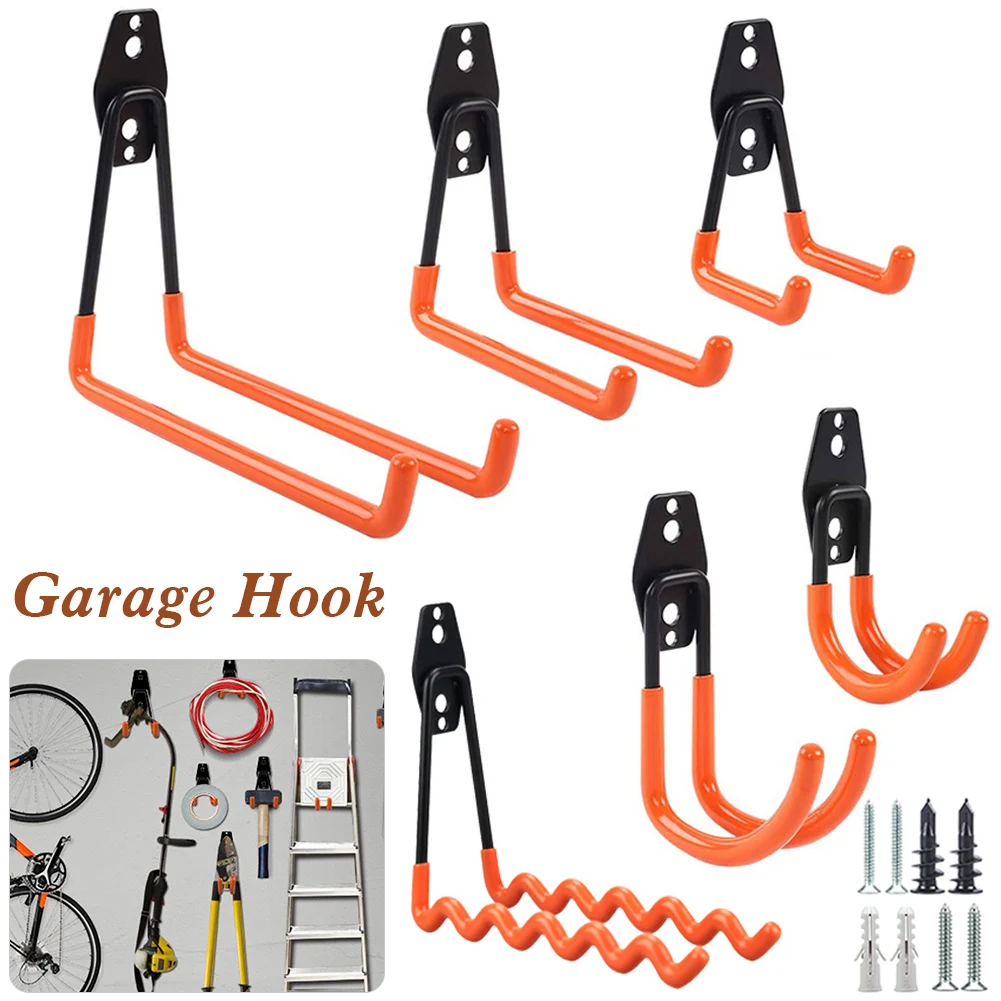 Home Hook Wall Mount Garage Bike Hanger Hook Heavy Duty Metal Hooks For