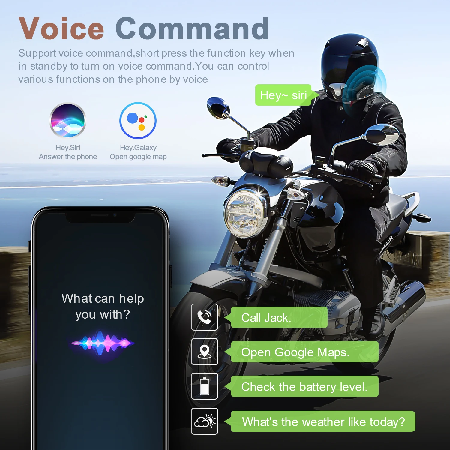 Fodsports FX2 motorcycle intercom helmet bluetooth 5.0 headset 1000M moto waterproof BT interphone FM type-c fast charging images - 6