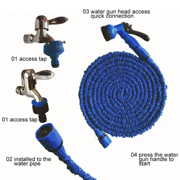 

Expandable Hose Gun Garden 7 Patterns Water Water Sprayers Gun High Pressure Water Hose Pipe Spray Gun Watering Car Wash Spray