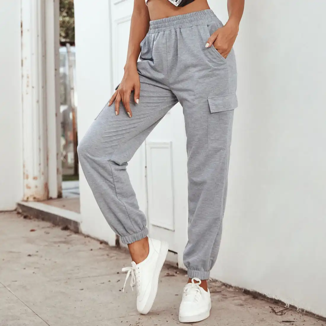 Plus size wide leg sweatpants Clearance