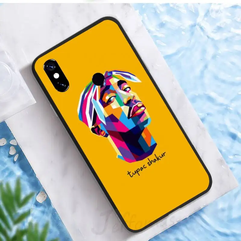 xiaomi leather case chain Rapper 2pac Tupac Ốp Lưng Điện Thoại Xiaomi Red Mi Note 7 8 9 Pro 8T 9A 9S Mi Note 10 lite Pro xiaomi leather case cosmos blue Cases For Xiaomi