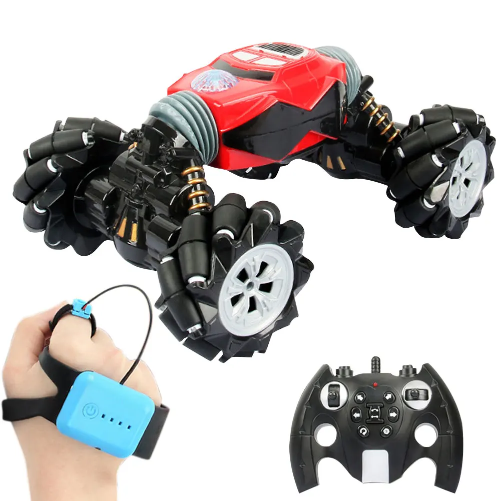 RC Stunt Car Light Music Gesture Sensor Twist Vehicle Drift Toy Deformation Watch Control 4WD Crawler Horizontal Creep Scroll | Игрушки и
