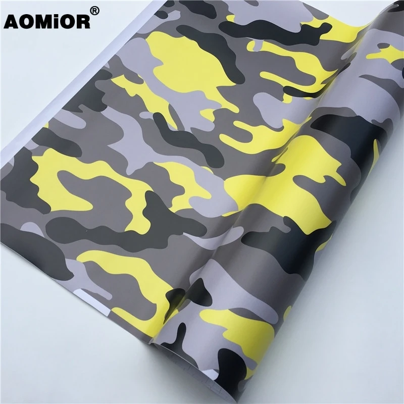 Yellow camo vinyl wrap (22)