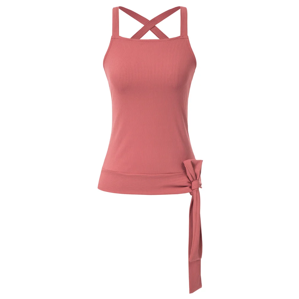 Эластичные тонкие топы, женские вечерние топы, повседневные уличные топы с перекрестной спинкой, без рукавов с квадратным вырезом, с завязками на подоле, эластичный сексуальный летний топ