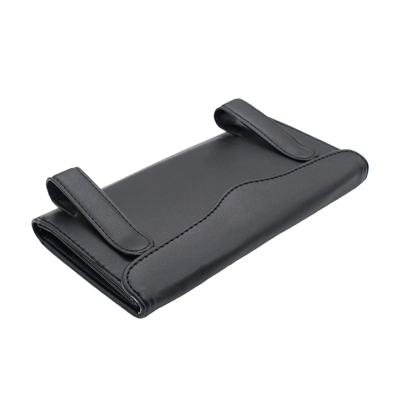 Fashion Crown Crystal Car Tissue Box Sun Visor Leather Auto Tissue Bag Sunvisor Hanging Holder Case Napkin For Car Accessories(B