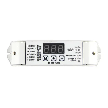 BC-833 3 канала RGB DMX512 декодер DMX ленточный модуль светодиодный контроллер | Лампы и