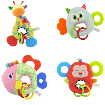 

Newborn Baby Toys 0-12 Months Cartoon Animal Owl/Elephant Baby Boy Girl Rattles Hand Bell Infant Toddler Plush Toys Plush Doll