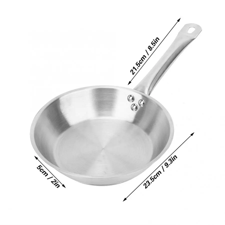 Новое высокое качество 23 5 см Диаметр Нержавеющая сталь сковородка для жарки