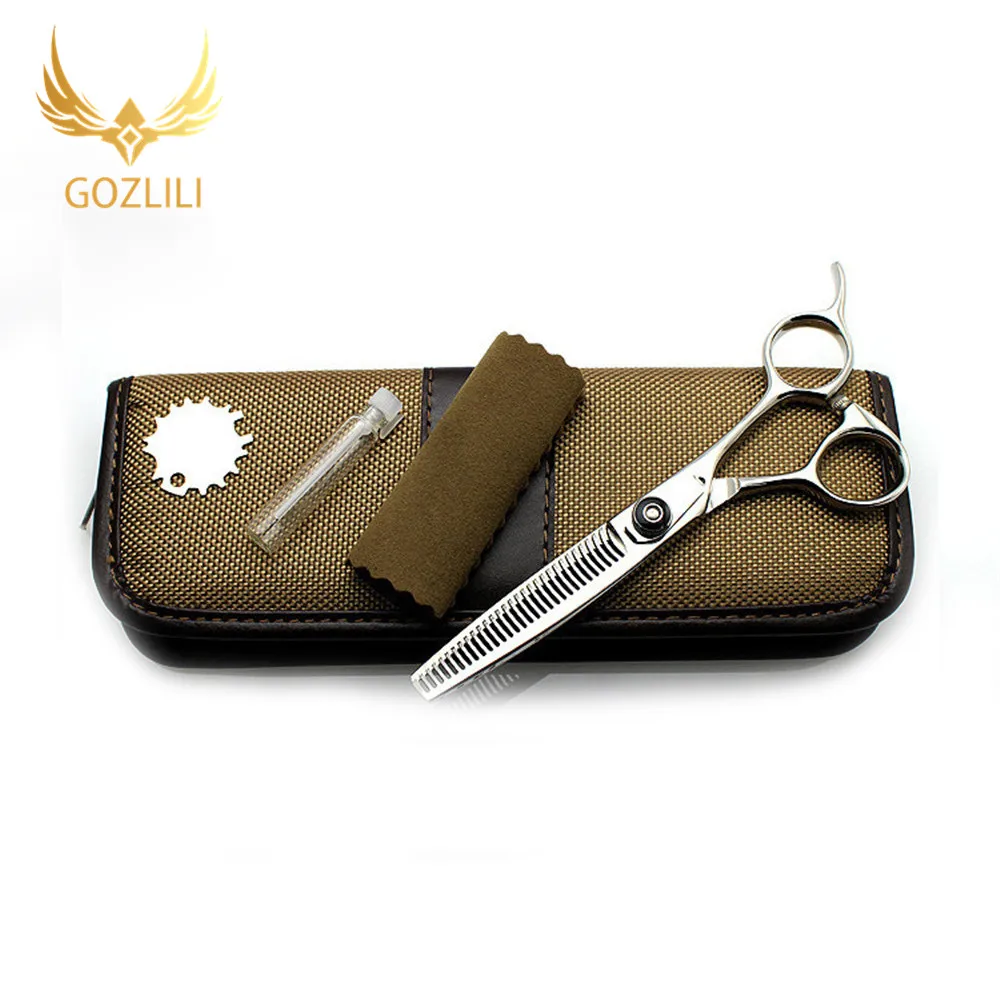 GOZLILI New Arrived 6.0Inch Double Side 30 Teeth Thinning Scissors,Professional Salon Human Hair Thinning Shears Hair Tools (6)