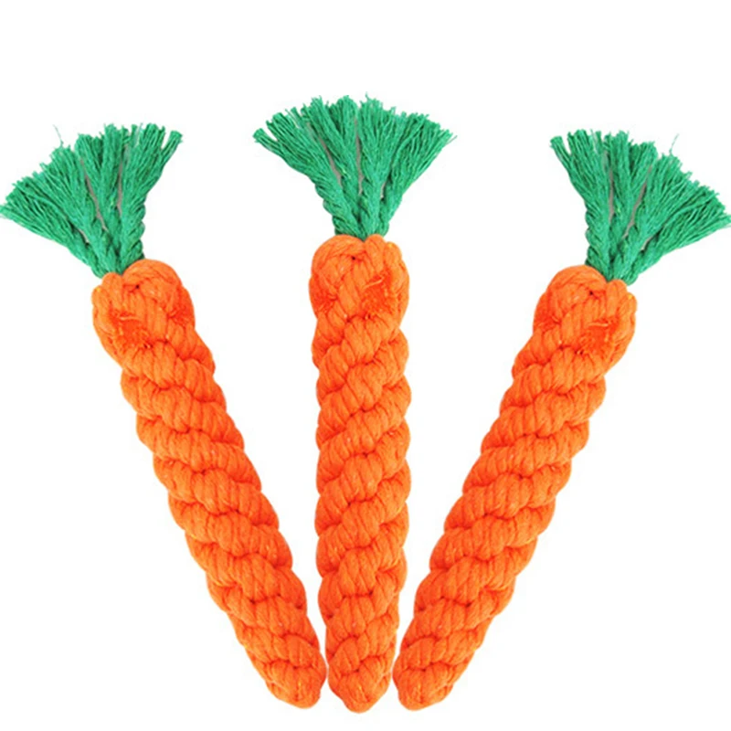 Orange Игрушка для питомцев, морковка, забавная интерактивная игрушка для питомцев, веревка в форме морковки, игрушка для укуса щенка, жевательные игрушки для чистки зубов, молярная Когтеточка, забавная обучающая игрушка - Цвет: Orange