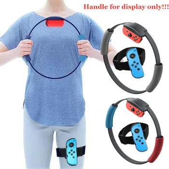 

1Set Fitness Ring Fit Adventure Sport Game Kit Adjustable Leg Fixing Strap Sport Band Ring-Con Anti-Slip Grips for NS Switch