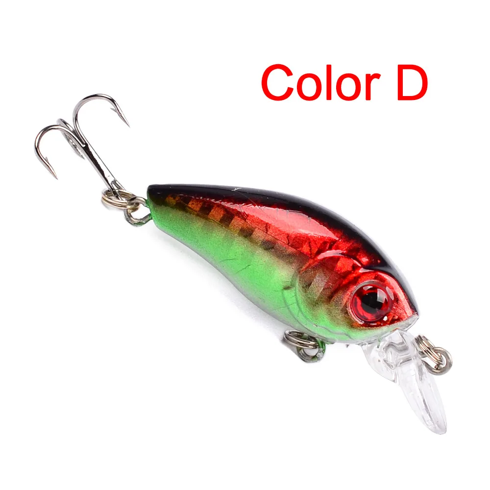 GLEEGLING 6 шт./лот мини приманка Кривошип бас рыболовная искусственная Crankbait 3 55 см