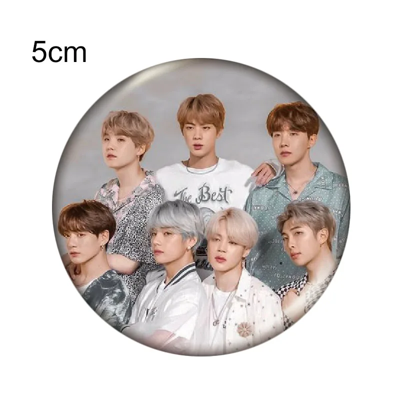 Kpop Boys Pins Brooches Album Badge Clothes Hat Accessories Backpack Decoration 1pcs Customizable Brooch Custom Pins - Окраска металла: 66