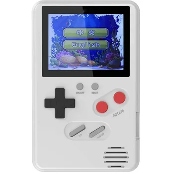 

Ultra-Thin Retro Handheld Game Console, 2.4 Inch Color Screen Classic Portable Game Player With 168 Games (White)