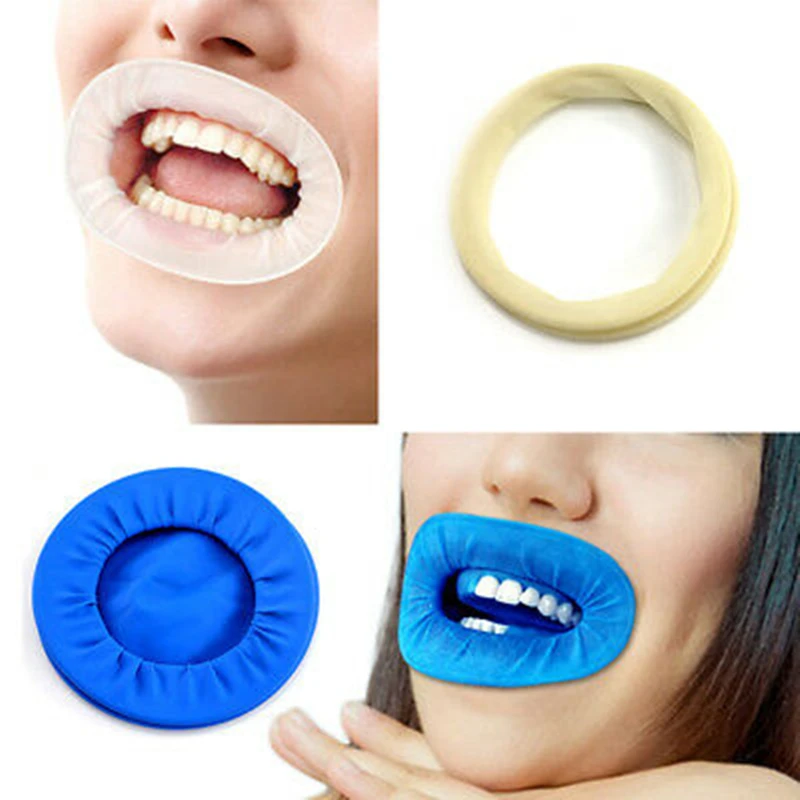 

Cesoon 10Pcs/Pack Dental Mouth Opener Latex Disposable Lips Cheek Retractor Rubber Dam Expanders Oral Hygiene Teeth Whitening