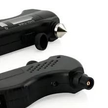 Многофункциональный автомобильный оконный выключатель, ремень безопасности, резак, детектор, Автомобильный цифровой датчик давления в шинах, фонарик