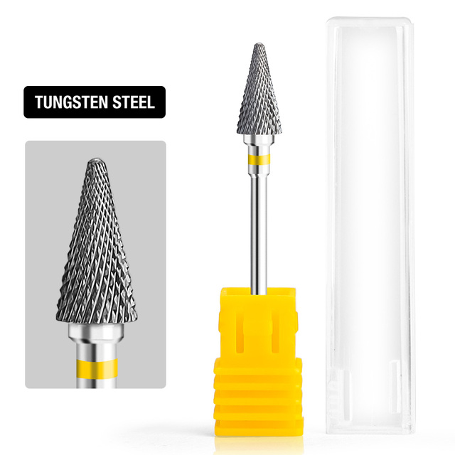 Dmoley Tungsten Carbide Nail Drill Bit Milling Cutter For Manicure Pedicure Nail Files Buffer Nail Art Equipment Accessory Tools