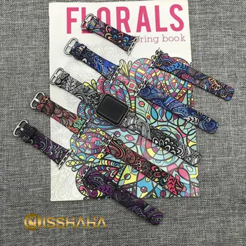 

Leather strap for Apple Watch 42MM 38MM 40MM 44MM Watch Band Series 5 4 3 2 1 Strap Chinese style bracelet 3D Texture Ban