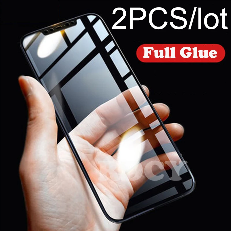 RDCY 6D полное покрытие закаленное стекло для Redmi Note 9s 9Pro POCO F1 X2 Mi 8 9 Y3 A2 Lite 8T 8Pro K20