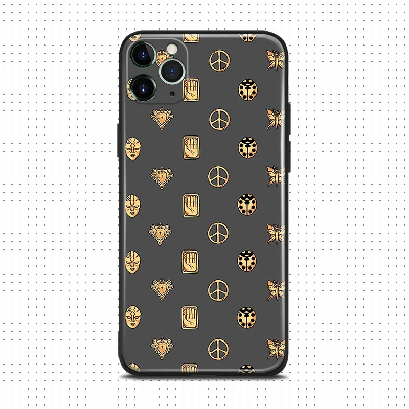 Необычная аниме эмблема JoJo для iPhone se 6 6s 7 8 plus x xr xs 11 pro max Мягкий силиконовый чехол