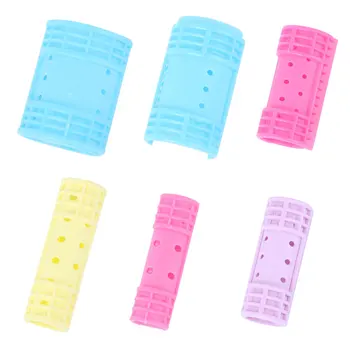 

1 Set of Professional Cylinder Plastic Curling DIY Curling Styling Tool for Lady Girl