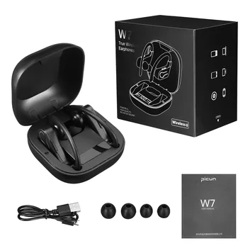 

TWS Wireless bluetooth 5.0 Earhook Earphone LED Power Display Earbuds Sports Stereo Headset for Mobile Phone with Mic