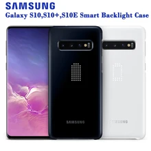 SAMSUNG Original Intelligent LED Phone Case for Samsung GALAXY S10E S10X S10 Plus S10Plus SM-G9700 G9730 Hard Phone Cover