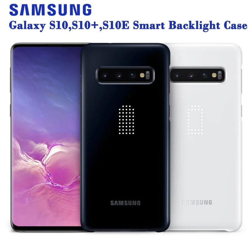 

SAMSUNG Original Intelligent LED Phone Case for Samsung GALAXY S10E S10X S10 Plus S10Plus SM-G9700 G9730 Hard Phone Cover