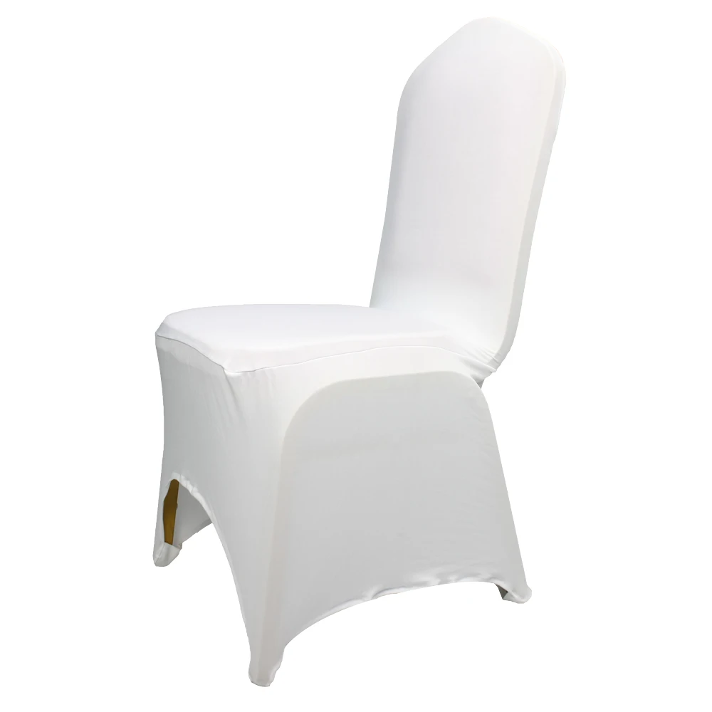 1Pcs Universal Wedding White Chair Covers for Reataurant Banquet Hotel Dining Party Lycra Polyester Spandex Slipcovers | Дом и сад