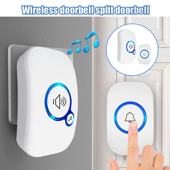 

Home Wireless Doorbell Waterproof Welcome Bell 32 Songs Available Smart Doorbell LHB99