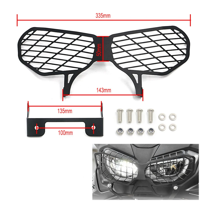 

For Honda Africa Twin Headlight Guard Protector Cover Headlamp Protection Grill Frame CRF1000L 2016 - 2019 Adventure Sports 2018