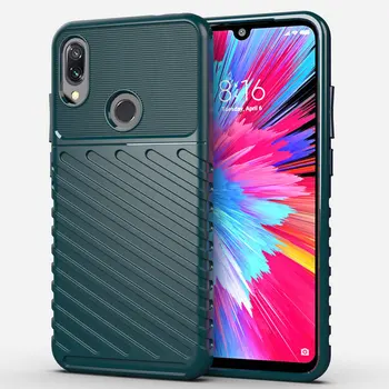 

50pcs/lot For Xiaomi Redmi Note 7 Pro Armor Tough Rugged Thunder Series Shockproof TPU Back Case For Xiaomi Redmi Note 7S