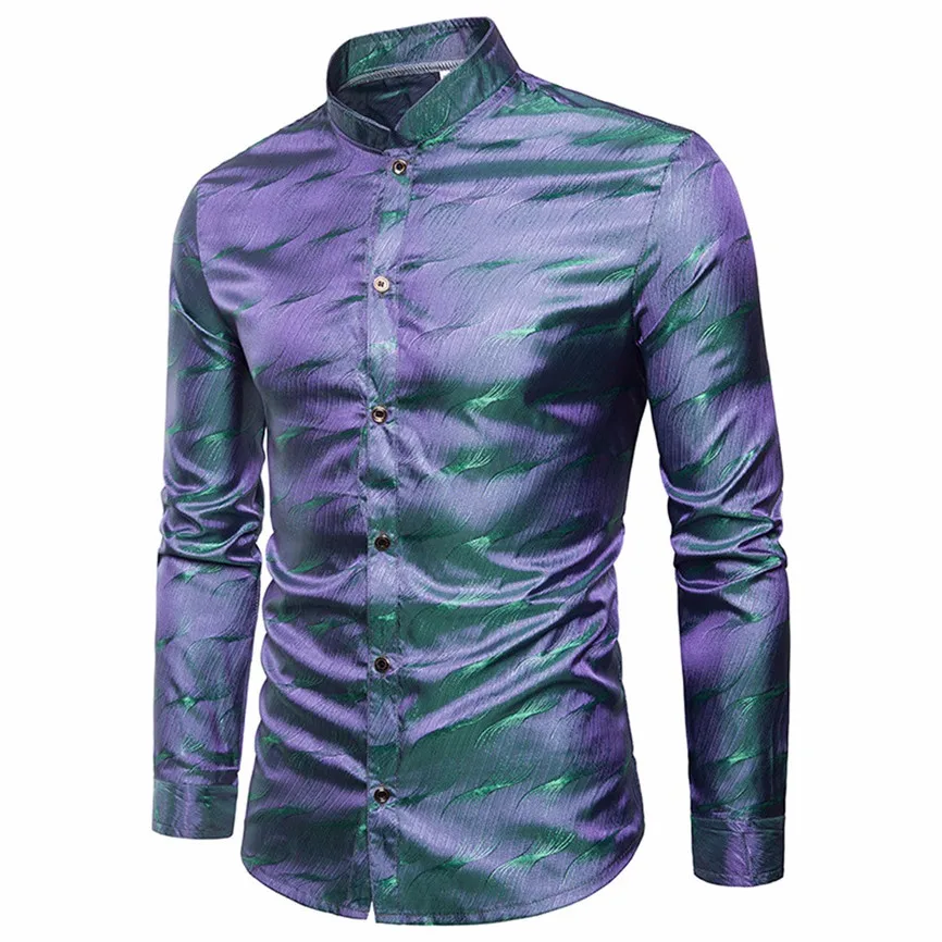 Chemise Homme Manche Longue De Lux мужская рубашка приталенная в полоску с длинным рукавом на