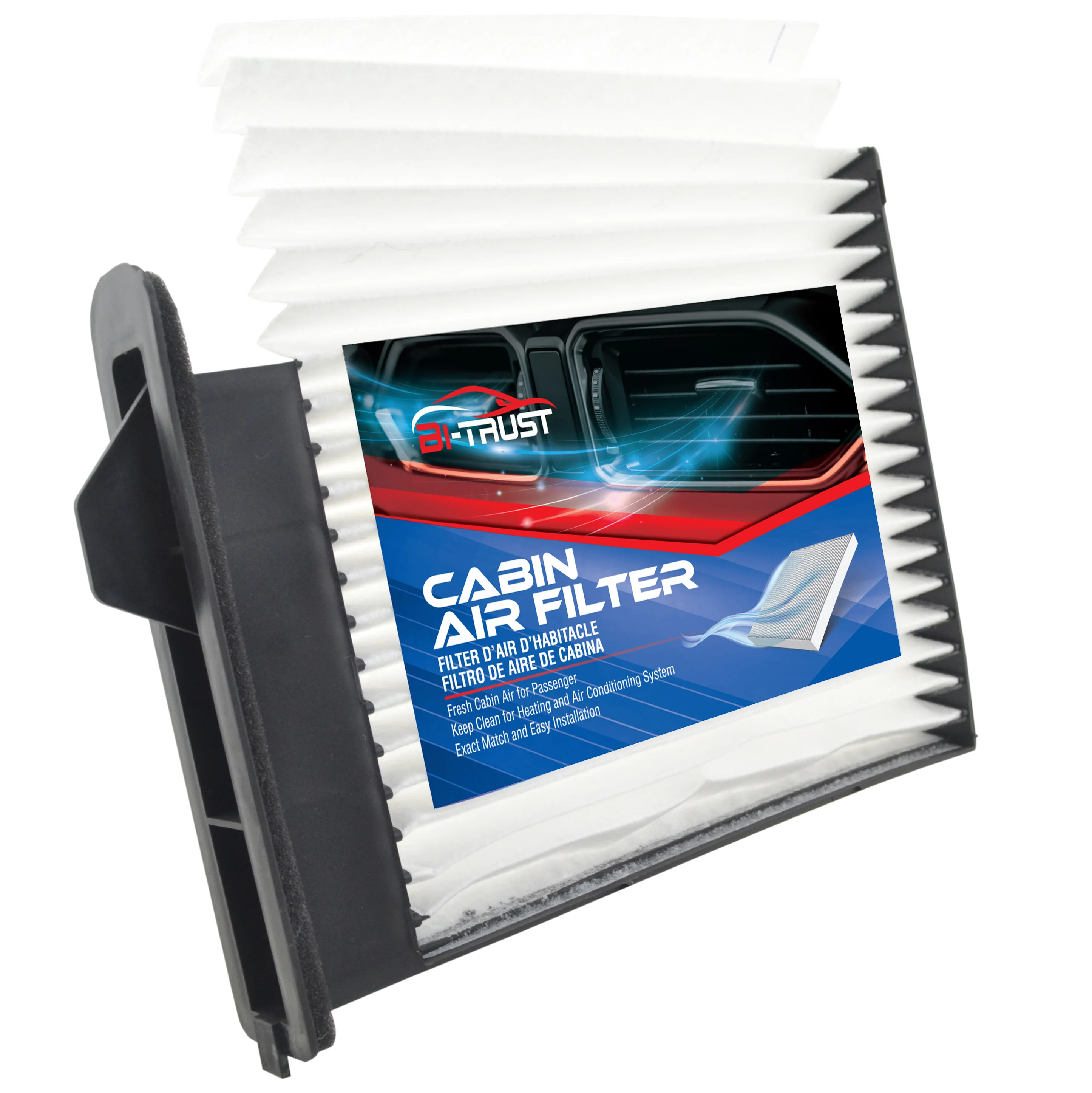 Bi-Trust Engine Cabin Air Filter for 2009-2011 Nissan Versa L4 1.6L/2007-2012 Nissan Versa L4 1.8L Replacement car assesorry