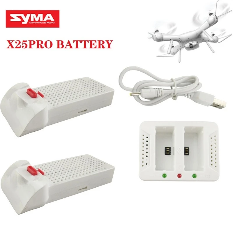 7.4V 1000mAh LIPO batterie pour Syma X25PRO Original 7.4v remplacement batterie Rechargeable RC Drones avion quadrirotor pièces