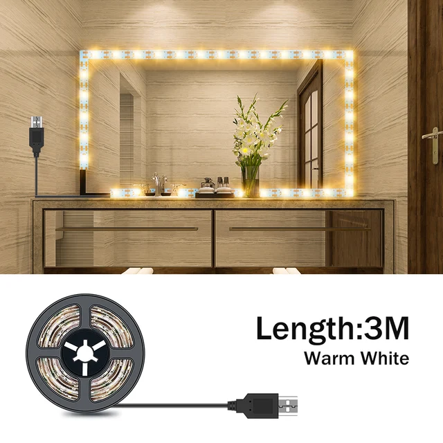 Selfimportance Makeup Mirror Mild Strip 5V LED Versatile Tape Lamp 0