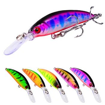 1-Pcs 70mm 6g Sinking Minnow Fishing Lure – Hard Crankbait Wobbler Swimbait for Pike, Trout, Carp & Bass 1