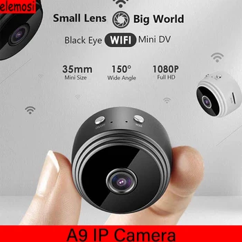 

A9 1080P Mini Ip Camera HD Wireless WIFI IP Camera Night Vision Home Monitor Security Camera Micro Camera IP Camera Remote Baby