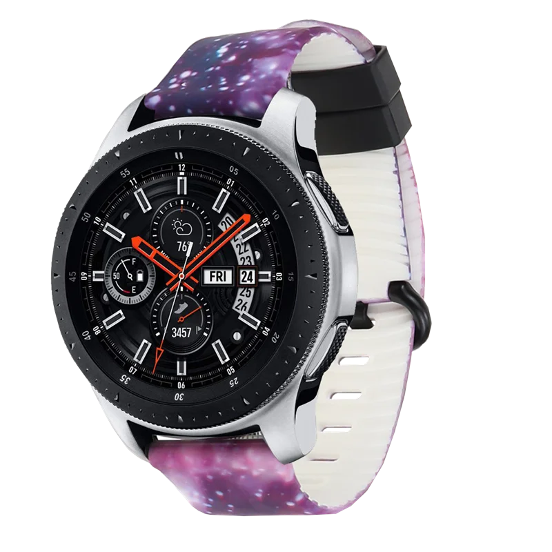 Силиконовый ремешок для часов с принтом для huawei Watch GT 2 46 мм/GT2 Active 46 м Смарт-часы 22 мм ремешок для samsung galaxy S3 - Цвет: star