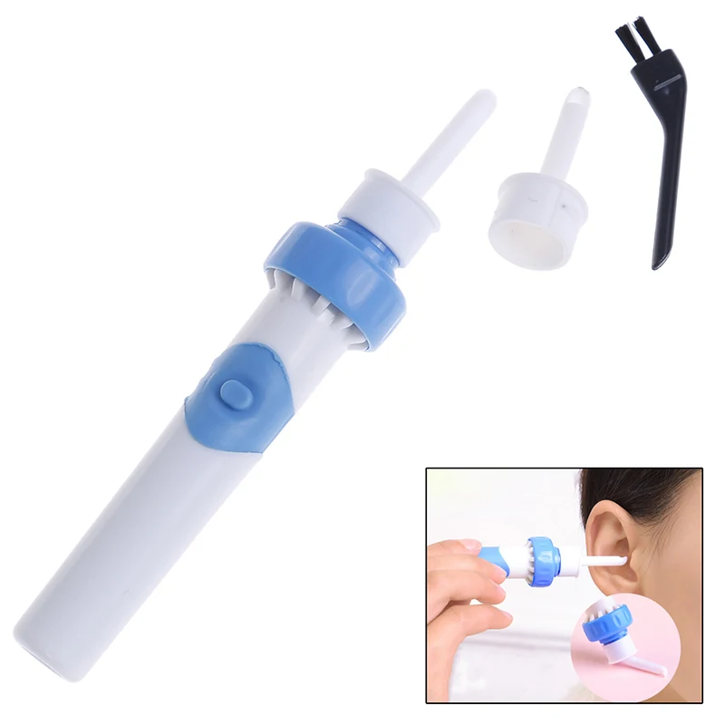 1PCS Safe Strong Vibration Suction Comfortable Ear Wax Cleaner Electric Cordless Vacuum Ear Cleaner Ear Remover Cleaning Tool