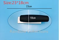 High quality 23*18cm Transparent Plastic blade plaster trowel construction concrete spatula tool for Art painting 1